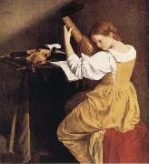 Orazio Gentileschi The Lute Player china oil painting reproduction